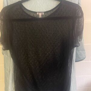 Black Sheer Women's Top